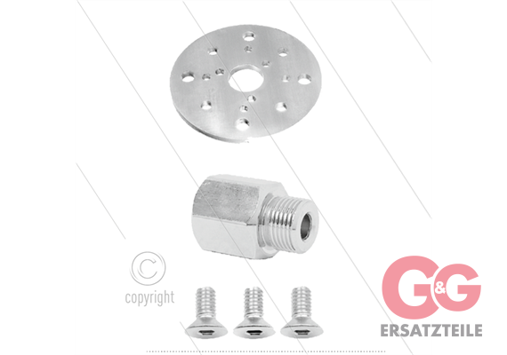 FL-Z Umbau Kit - Adapterplatte, Montageschrauben und Distanz