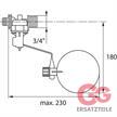 FLOAT VALVE AK WITH BALL 3/4"M SHORT | Bild 2