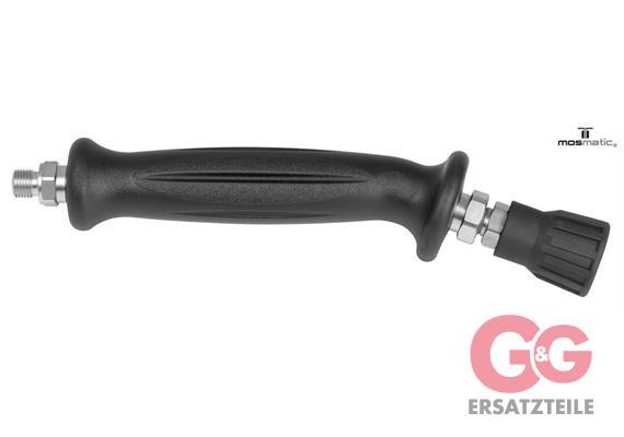 Foam applicator, PUR-molded-black, stainless LAZ G1/4"M 1/8"NF-G3/8"M