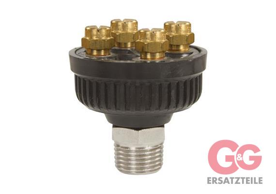 FOAM HEAD WITH NOZZLES 1/2M