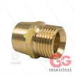 Gegennippel - Messing - 1/4" IG x 1/2" AG | Bild 2