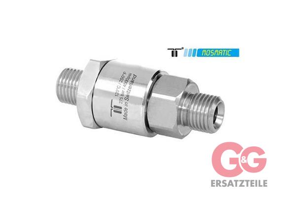 Gun Swivel reinforced single bearing system, ss DGV-06 G3/8"M G1/4"M