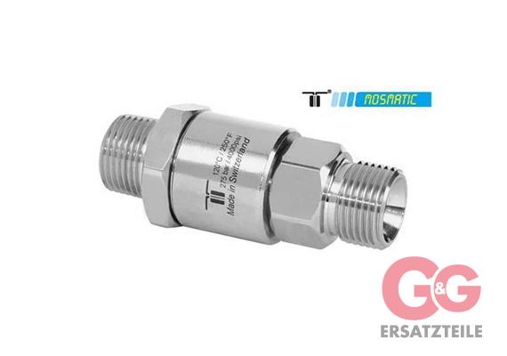 Gun Swivel reinforced single bearing system, ss DGV-06 G3/8"M M21x1,5-M