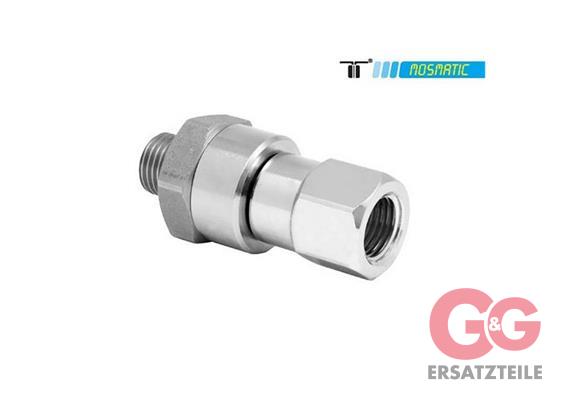 Gun Swivel single bearing system, ss DGK-06 G3/8"M G3/8"F
