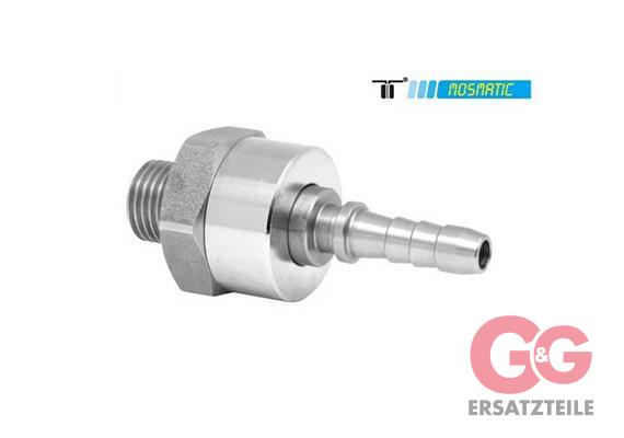 Gun Swivel single bearing system, ss DGK-06 G3/8"M Schl-Nip-3/8" (9,5)