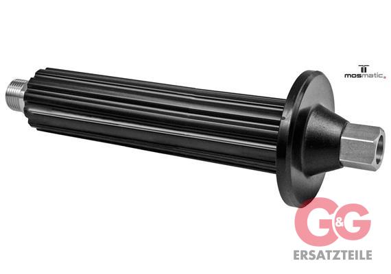 Handle (sieve) plastic-black, stainless LAS G3/8"M60° M12x1-F