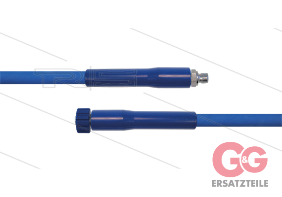HD-Schlauch blau 1SC-06 - 20m - 3/8" AGR x M22x1,5 HV flach