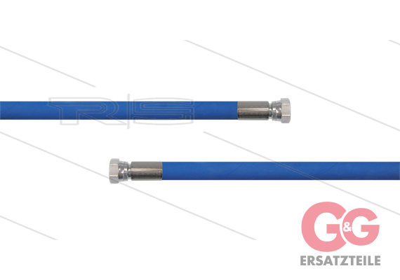 HD-Schlauch blau 1SC-06 - 25m - 2 x 1/4" DKR - ohne GKS - 25