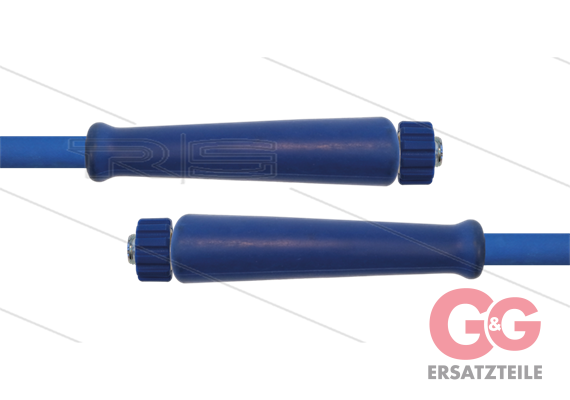 HD-Schlauch blau 1SC-10 - 25m - 2x M22x1,5 HV flach - 2x GKS