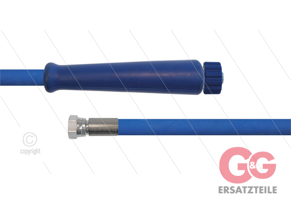 HD-Schlauch blau 2SC-08 - 15m - 3/8" DKR x M22x1,5 HV flach