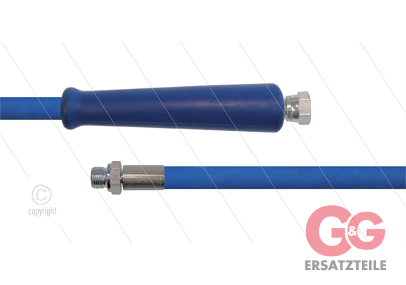 HD-Schlauch blau 2SC-08 - 20m - 1/4" DKR x 3/8" AGR - 1x GKS