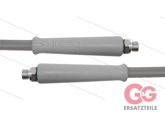 HD-Schlauch grau 1SC-12 - 20m - 2x 3/8" AGR - 2x GKS - 180 B
