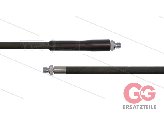 HD-Schlauch schwarz 1SC-08 - 20m - 2x 3/8" AGR - 1x GKS - 25