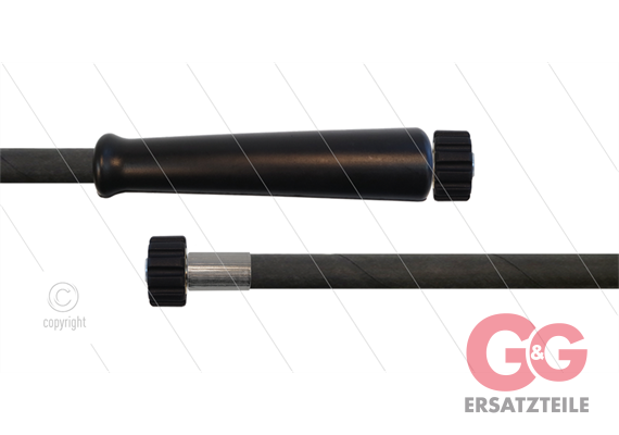 HD-Schlauch schwarz 1SC-10 - 50m - 2x M22x1,5 HV - 1x GKS -