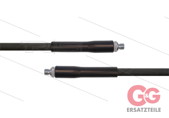 HD-Schlauch schwarz 1SN-06 - 15m - 2x 1/4" AGR - 2x GKS - 25