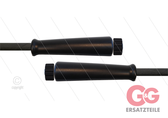 HD-Schlauch schwarz 1SN-10 - 25m - 2x M22x1,5 HV flach - 2x