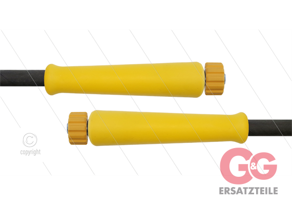 HD-Schlauch schwarz 2SC-08 - 10m - 2x M22x1,5 HV flach gelb