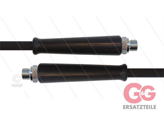 HD-Schlauch schwarz 2SC-10 - 20m - 2x 3/8" AGR - 2 x GKS - 4