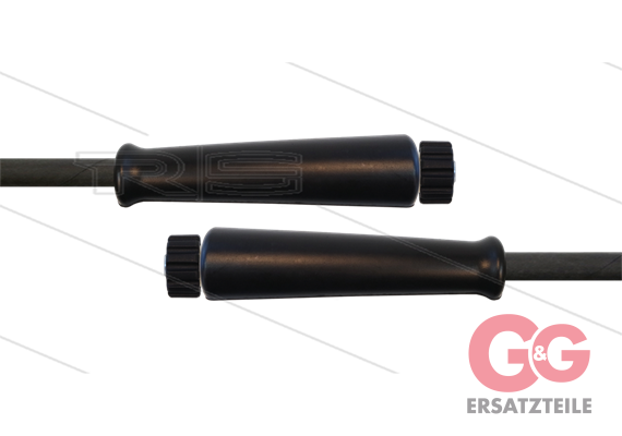 HD-Schlauch schwarz 2SN-08 - 30m - 2x M22x1,5 HV konisch - 2
