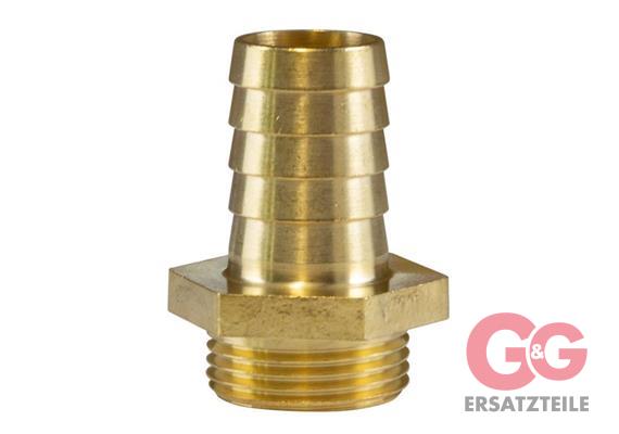 HOSE BARB 3/4"M 19MM BRASS