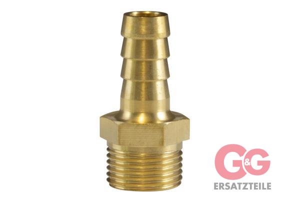 HOSE BARB 3/8"M 10MM BRASS