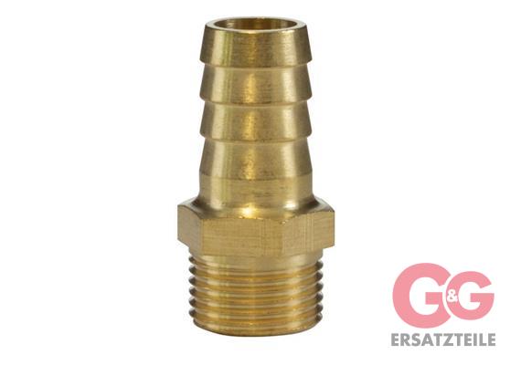 HOSE BARB 3/8"M 13MM BRASS