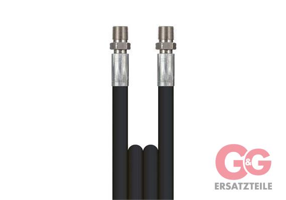 HP HOSE BLACK 1-08 3/8M-NPT INOX 1,74MTR