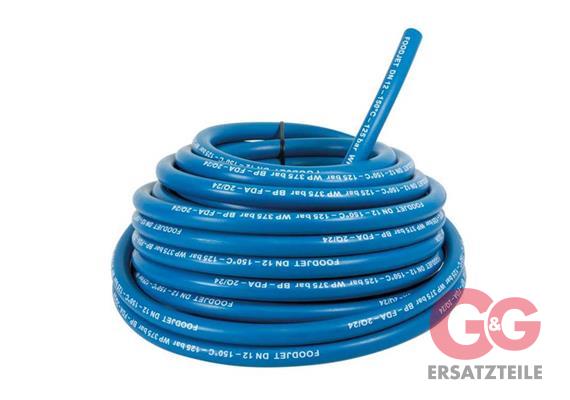 HP HOSE FOODJET DN12 BLUE 125 BAR 150°C FDA SMOOTH