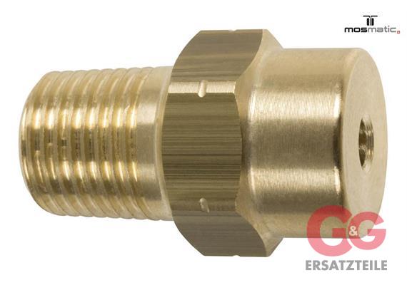HP-nozzle brass ø2.9 1/8"NPT-M