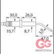 IGNITION ELECTRODE 8,9x10,8x125 "MAER" | Bild 2