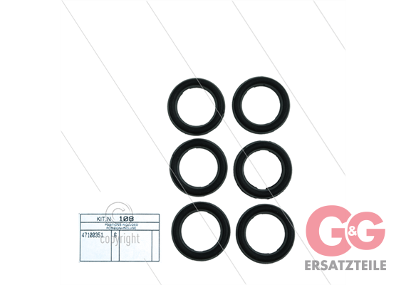 Kit 108 - Satz obere Ringe Ø16mm (6x) - Serie 47 - W928