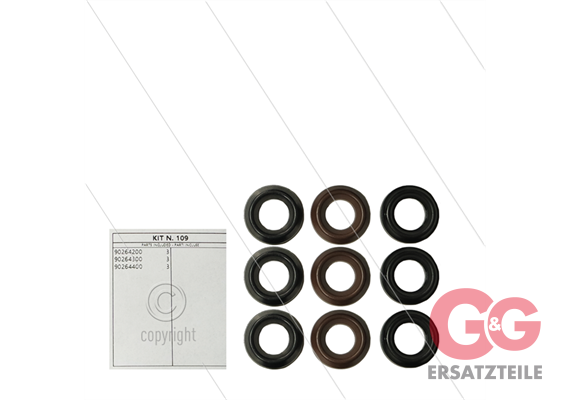 Kit 109 - Manschettensatz Ø16mm für 3 Plunger - Serie 47 - W