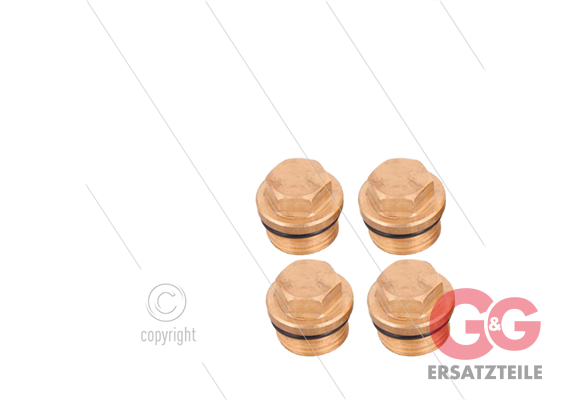 Kit 133 - Satz Ventilstopfen + O-Ringe (4x) - M18x1.5x10 - S