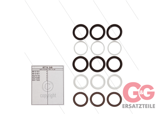 Kit 248 - Satz Hochdruck- und Niederdruckdichtungen Ø28mm (3