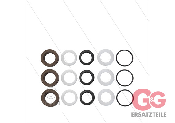 Kit 314 - Manschettensatz Ø18mm für 3 Plungers - Serie 53