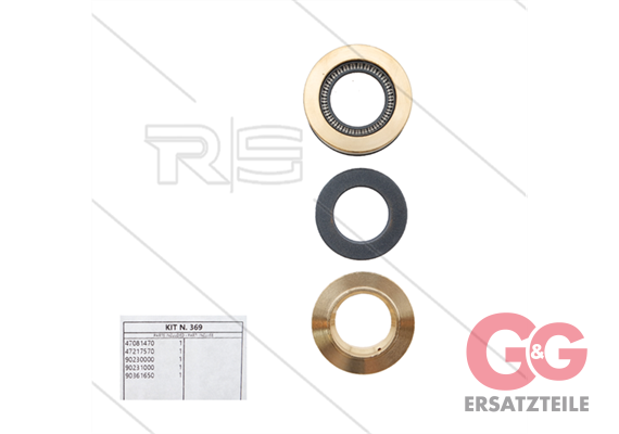 Kit 369 - kompletter Dichtatz Ø22mm für 1 Plunger - Serie 47