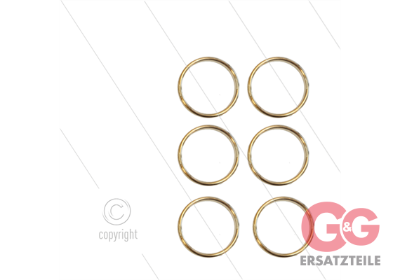Kit 41 - Satz obere Ringe Ø36mm (6x) - Serie 69 + 75