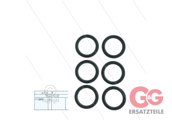 Kit 7 - Satz obere Ringe Ø20 mm (6x) - Serie 47 + 48 + 69