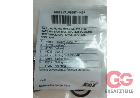 KIT, VALVE, SS304/NBR (SET OF 3)
