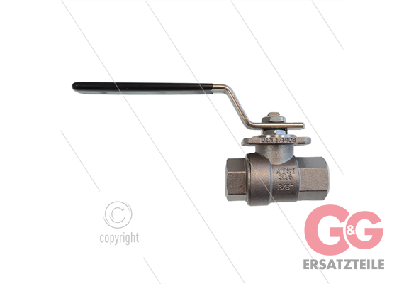 Kugelhahn 3/8" - Edelstahl 316 - 100 Bar - 2 x 3/8" IG