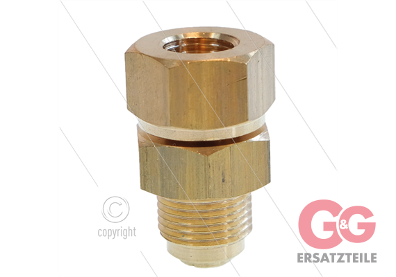 LR - Drehgelenk - Messing - Kurz - 220 Bar - 30 l/min - 1/4"