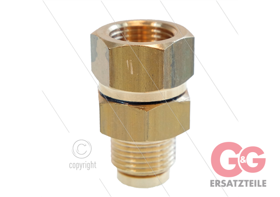 LR - Drehgelenk - Messing - Kurz - 220 Bar - 30 l/min - 3/8"