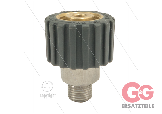 M21x1,5 - DKS - Handverschraubung Grau - 1/4" AG - einfach g