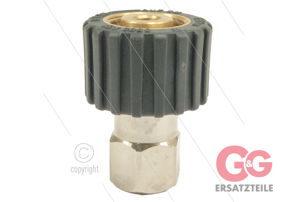 M21x1,5 - DKS - Handverschraubung Grau - 1/4" IG - einfach g