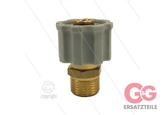 M21x1,5 - Handverschraubung - Messing - 250 Bar - Ø14mm - 3/