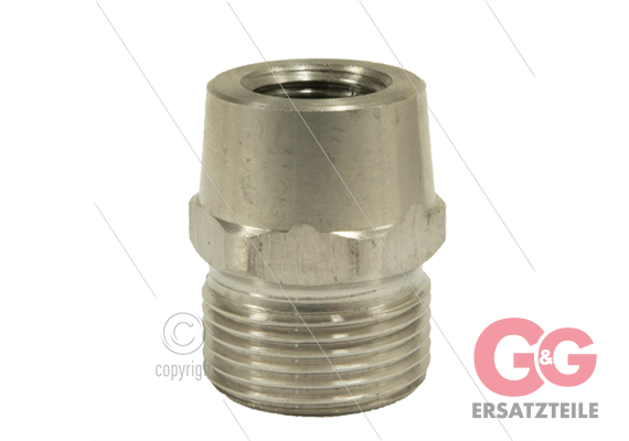 M22x1,5 - Gegennippel - Edelstahl - 500 Bar - 1/4" IG