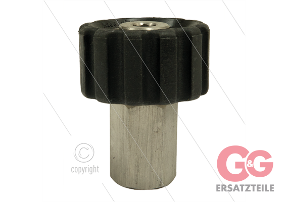 M22x1,5 - Handverschraubung - Edelstahl - 500 Bar - 1/4" IG