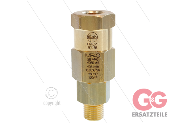 MR-O - Drehgelenk - Messing - 250 Bar - 40 l/min - 1/4" IG x