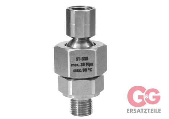 NOZZLE HOLDER ST-330 1/4M-1/4M NPT 60° STAINLESS