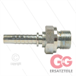 Pressnippel - Stahl - DN08 (5/16") - 3/8" AGR - SW22 | Bild 2